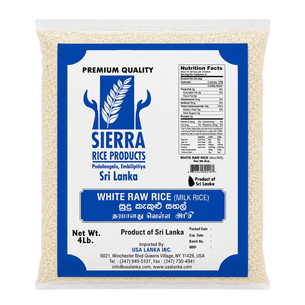 Sierra White Raw Rice 4 lb buy online USA - 1